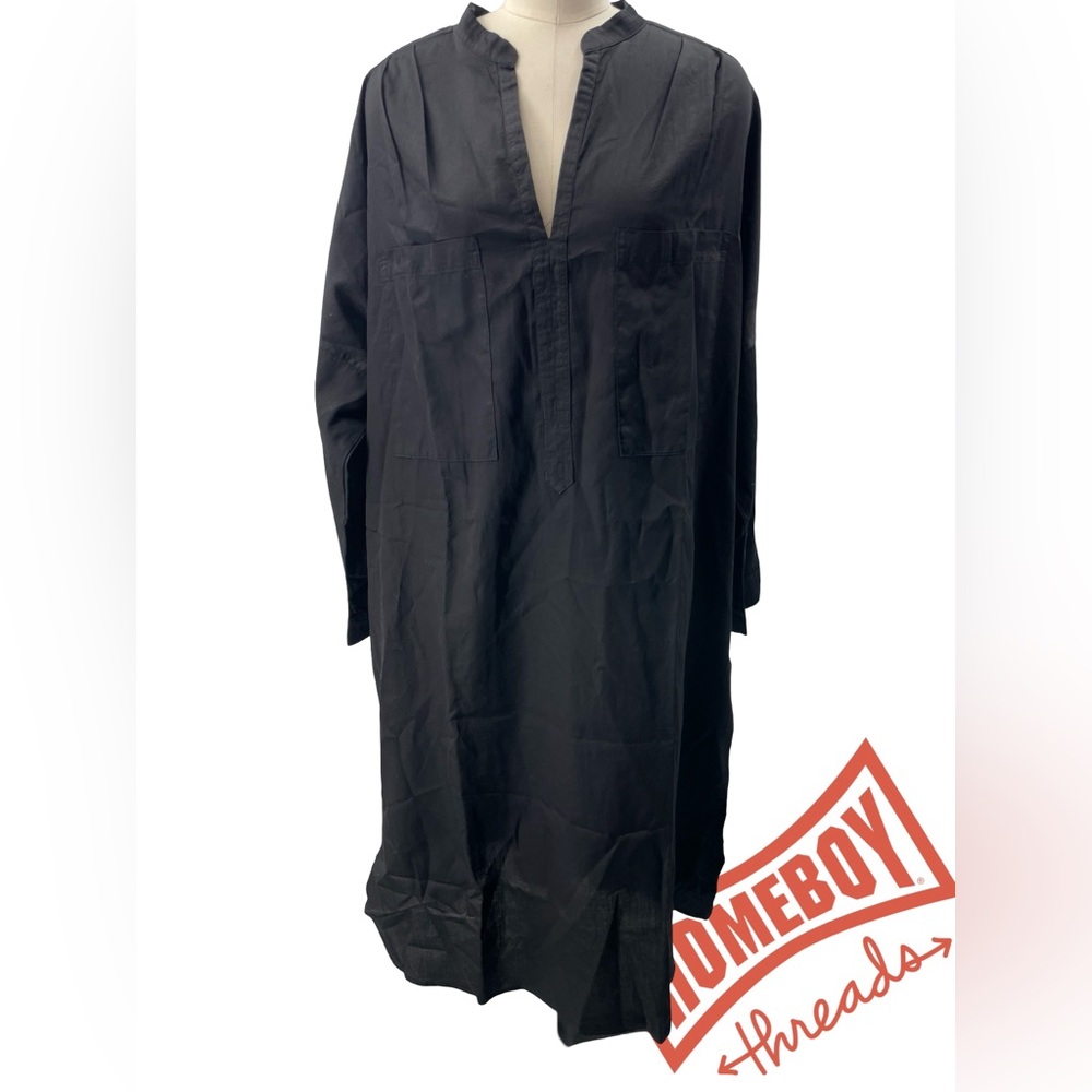 Ocean+Main Black Long Sleeve Dress